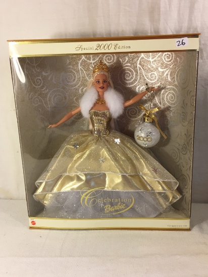 NIB Collector Special 2000 Edition Celebration Barbie Doll Box: 14.5"x12"