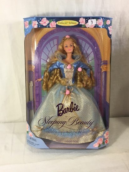 NIB Collector Children's Collector Series Sleeping Beauty Barbie Doll Box: 13.5"x9"