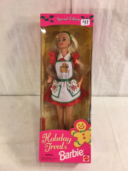 NIB Collector Holiday Treats Barbie Doll Box: 13"x4.5"