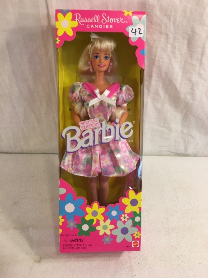 NIB Collector Russell Stover Candies Barbie Doll Box: 13"x4.5"