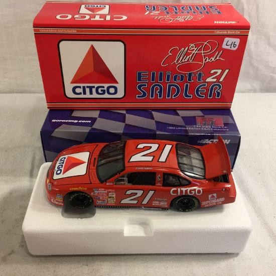 NIB Collector Action NASCAR Eliott Sadler #21 CITGO 1999 Taurus Die Cast Car 1:24 Scale