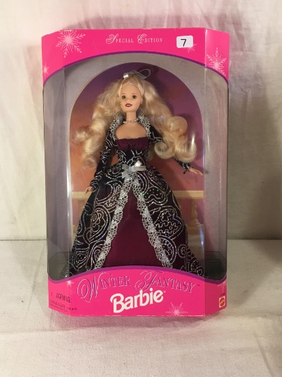 NIB Collector Winter Fantasy Barbie Doll Box: 13.5"x9"