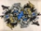 Collector Marx Toys Assorted Black, Blue, Gold & Silver Medieval Horses Action Posed Plastic Model T