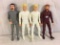 Lot of 4 pcs Collector Reissue Louis Marx Assorted Poseable Action Figures 11.5