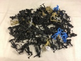Collector Marx Toys Assorted Black, Blue, Gold & Silver Medieval Knights Action Posed Plastic Model