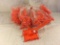 Lot of 10 Pieces Collector Marx Orange Color Plastic Accessory Toys - See Pictures