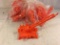 Lot of 10 Pieces Collector Marx Orange Color Plastic Accessory Toys - See Pictures