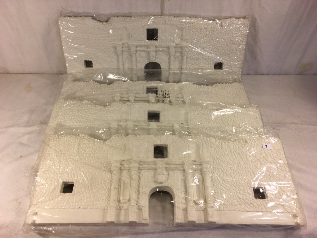 Lot of 4 Pieces Collector Marx Sealed Plastic White Castle Size each: 21 by 8" - See Pictures