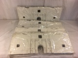 Lot of 4 Pieces Collector Marx Sealed Plastic  White Castle Size each: 21 by 8