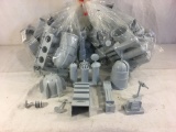 Lot of 10 Pieces Collector Marx Gray Color Plastic Accessory Toys - See Pictures