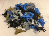 Lot of 50 Pcs Collector Loose Marx Miniatures Horse Assorted Colors  - See Pictures