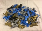 Lot of 40 Pcs Collector Loose Marx Miniatures Horse Assorted Colors  - See Pictures