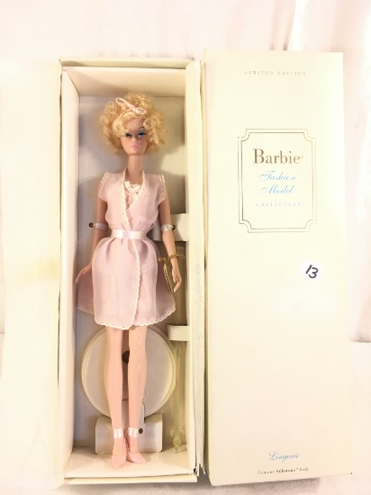 NIB Collector Genuine Silkstone Body Lingerie Fashion Model Barbie Doll Box: 13.5"x4.5"