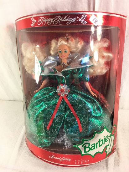 Collector 1996 Mattel Happy Holidays Barbie Doll Box is loose 14"x11"