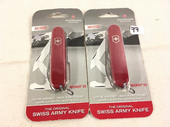 Lot of 2 Pcs Collector Swiss Army Knife Victorinox Swiss Pocket Folded Knive Size: 3.5" Overall new