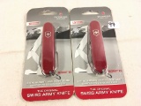 Lot of 2 Pcs Collector Swiss Army Knife Victorinox Swiss Pocket Folded Knive Size: 3.5