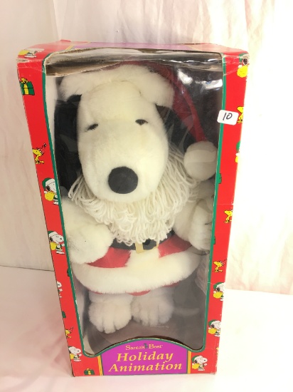 Collector Peanuts Snoopy Santa 's Best Christmas Holiday Animation Toy Size: 18"tall Box
