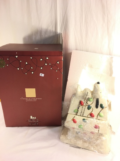 Collector Lenox Peanuts 2004 Snoopy's Christmas Cookie Jar Box Size: 16x11x12"