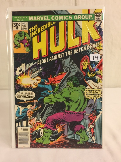 Collector Vintage Marvel Comics The Incredible Hulk Comic Book No.207