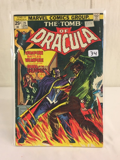 Collector Vintage Marvel Comics The-TOMB Of Dracula Comic Book No.21