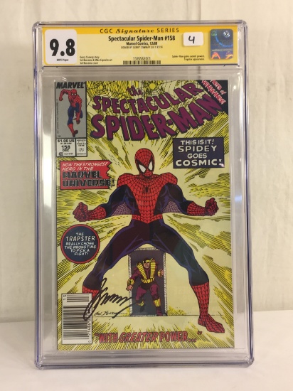 Collector CGC Graded 9.8 Signature Series Spectacular Spider-man #158 Marvel Comics 12/89
