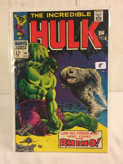 Collector Vintage Marvel Comics The Incredible Hulk Comic Book No.104