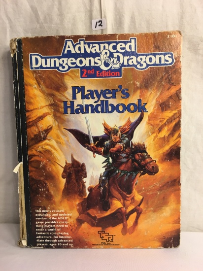 Collector Advanced Dungeons & Dragons 2nd Edt. 2101 Player's Handbook TSR Hard Cover