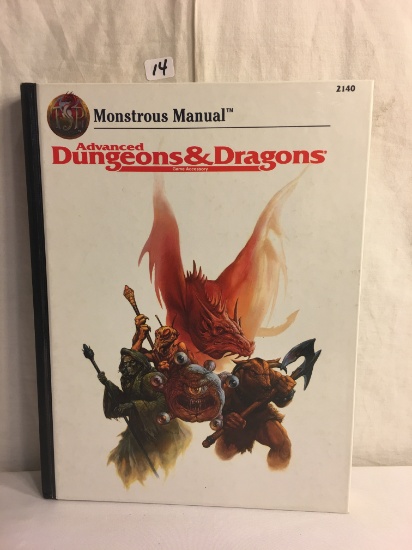 Collector Advanced Dungeons & Dragons 2140 Monstrous Manual TRS Hard Cover Book