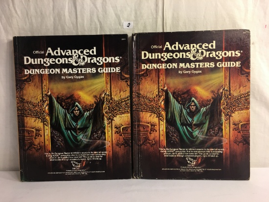 Lot of 2 Pcs Collector Advanced Dungeons & Dragons 2011 Dungeon Masters Guide Hard Cover