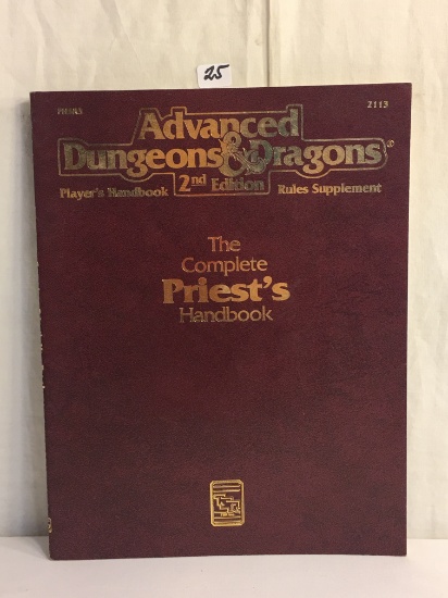 Collector Advanced Dungeons & Dragons 2nd Edt. 2110 The Complete Priest's Handbook