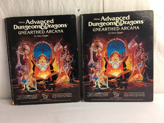 Lot of 2 Pcs Collector Advanced Dungeons & Dragons 2017 Unearthed Arcana Hard Cover Books