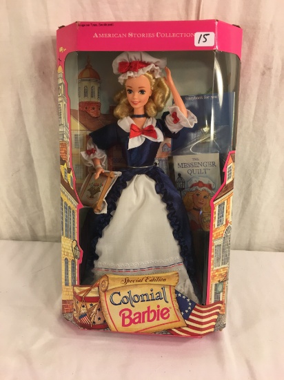 NIB Collector Special Edition Barbie Mattel Doll Colonial 12578 Box Size: 12.5"Tall Box