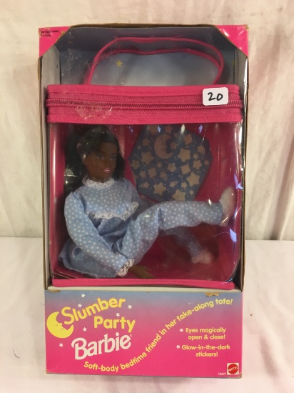 NIB Collector Barbie Mattel Doll Slumber Party 12697 Box Size: 11"tall Box