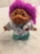 Collector Loose 2001 Trolls Playmates Doll Purple Hair Size:5