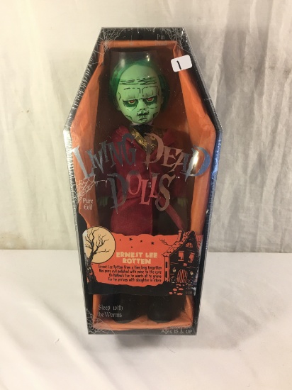 New Sealed Mezco Toyz Living Dead Dolls Ernest Lee Rotten Doll Box Size: 12"Tall Box
