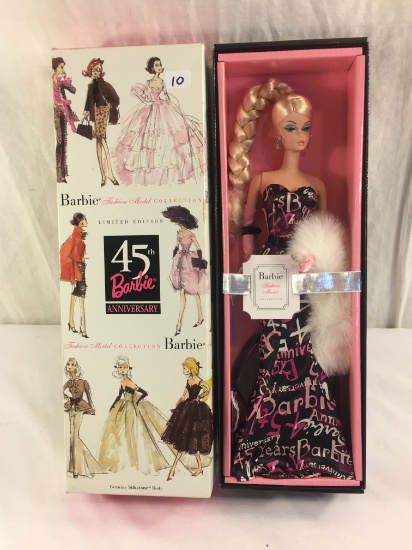 NIB Collector Barbie Fashion Model Collecton 45th Barbie Anniversary Genuine Silkstone 13.5"Tall