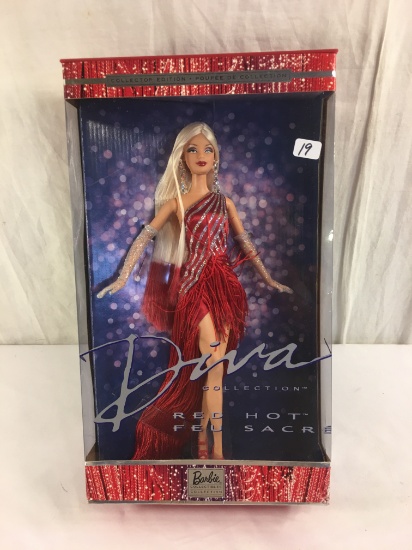 NIB Collector Barbie Diva Red Hot Barbie Doll Edition Size: 13"tall Box