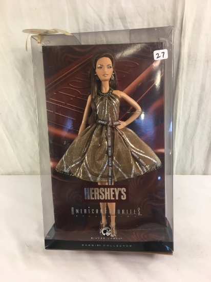 Collector Barbie Silver Label Hersheys American Favorites Barbie Doll 12.5"tall Box