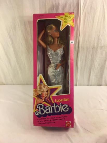 Collector Vintage Barbei Mattel No.9828 Supersize Ba4rbie Doll 19.5"tall Box