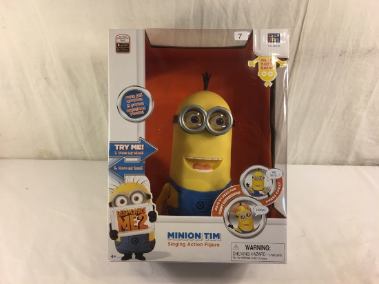 NIB Collector Despicable Me 2 Minion TIM Singing Action Figure Box Size:13" by 10" Width