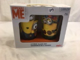 New Collector Illumination Ent. Despicable Me 2 Piece Glass Set Ensemble  Zak Box Size: 6.1/8