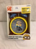 New Collector Illumination Ent.  Despicable Me Minion Light-Up Twin bell Alarm Clock Box Size:7.1/4