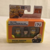 NIB Collector Despicable Me 3 Tiki Time Micro Minions Figures Playset Box: 4