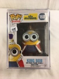 NIB Collector Illumination Ent. POP Movies Minions (in Hard Plastic Case) #168 King BOB Vinyl Figure