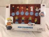 NIB Collector Illumination Ent. Despicable Me 2 10 Mini Highly Detailed Action Figures Set Box: 8