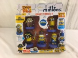 NIB Collector Despicable Me 3 Minions 6 Mini Poseable Action Figures New Piece Set Box: 9