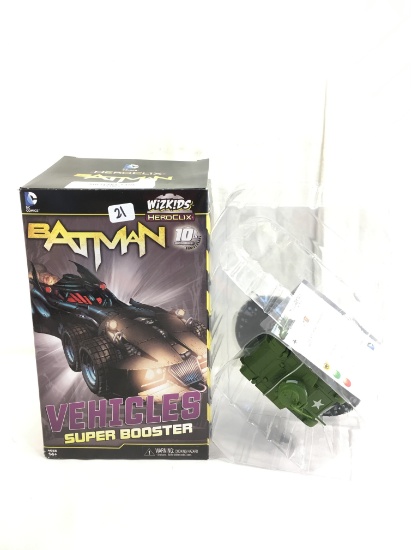 Collector Wizkids Heroclix DC Comics Batman Military Tank Vehicles Super Booster Figure Box: 9"x5.5"