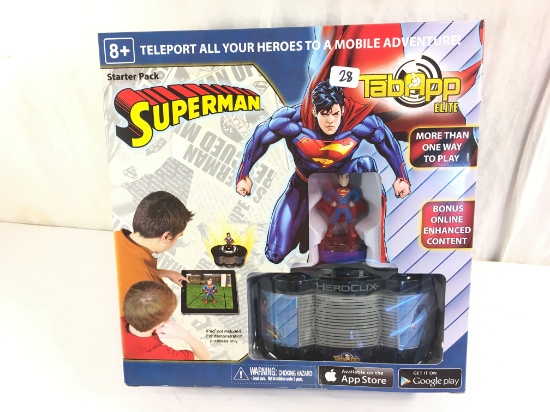 NIB Collector Tab App Elite DC Superman Clixstation Starter Pack Box: 10"x10"