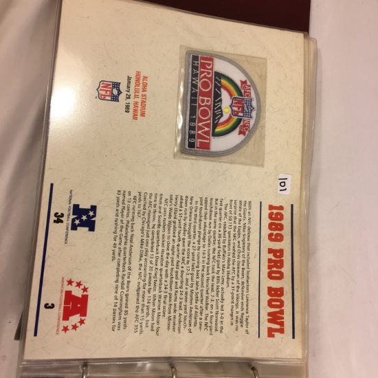 Collector NFL 1989 AFC-NFC Pro Bowl Hawaii Official Patch