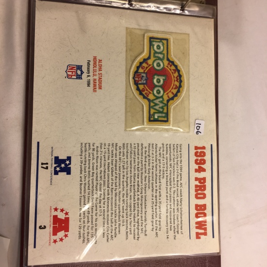 Collector NFL 1994 AFC-NFC Pro Bowl Hawaii Official Patch